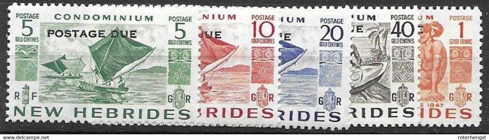 New Hebrides Mh *  41 Euros Postage Due - Timbres-taxe