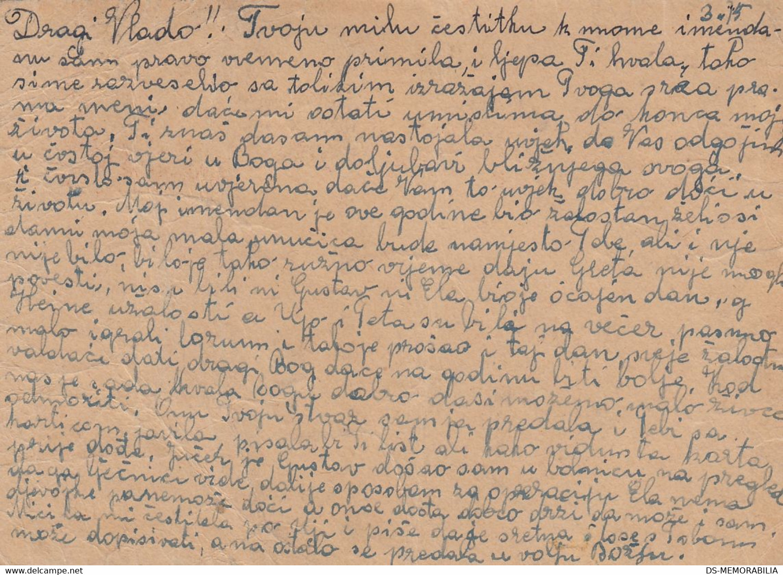 1944 Croatia NDH Stationery Sent From Osijek To Bradina , Censored , Censure Sarajevo 127 - Croazia