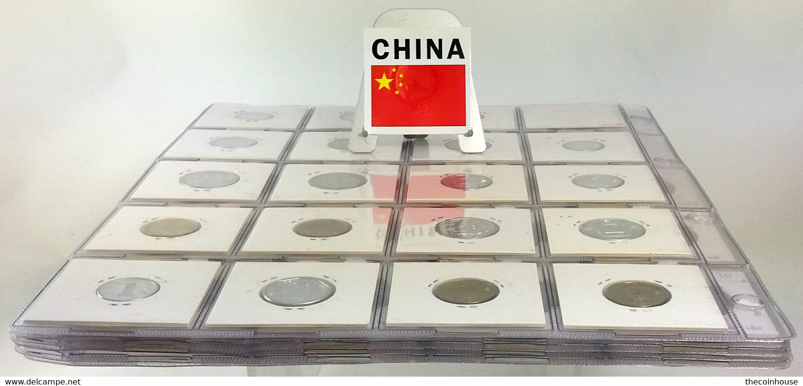 China, Lovely Coin Collection 1980-2019 With 105 Different Coins In Coinholders, All In High Grades Including Scarcer Ty - China