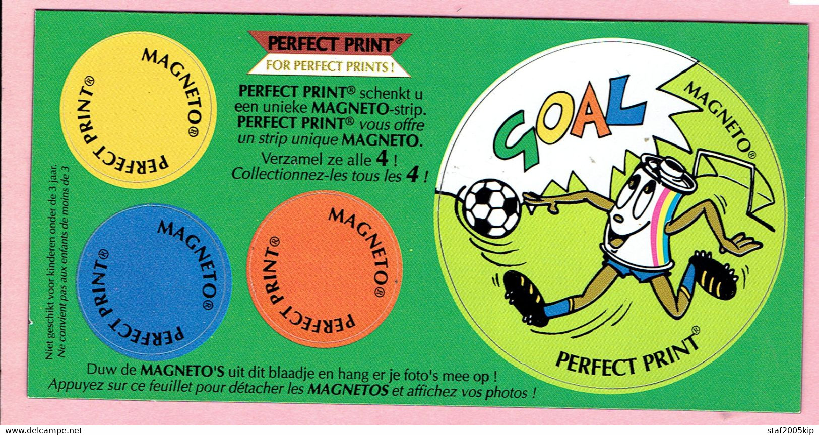 Koelkast Magneet - MAGNETO - GOAL - PERFECT PRINT - Sports