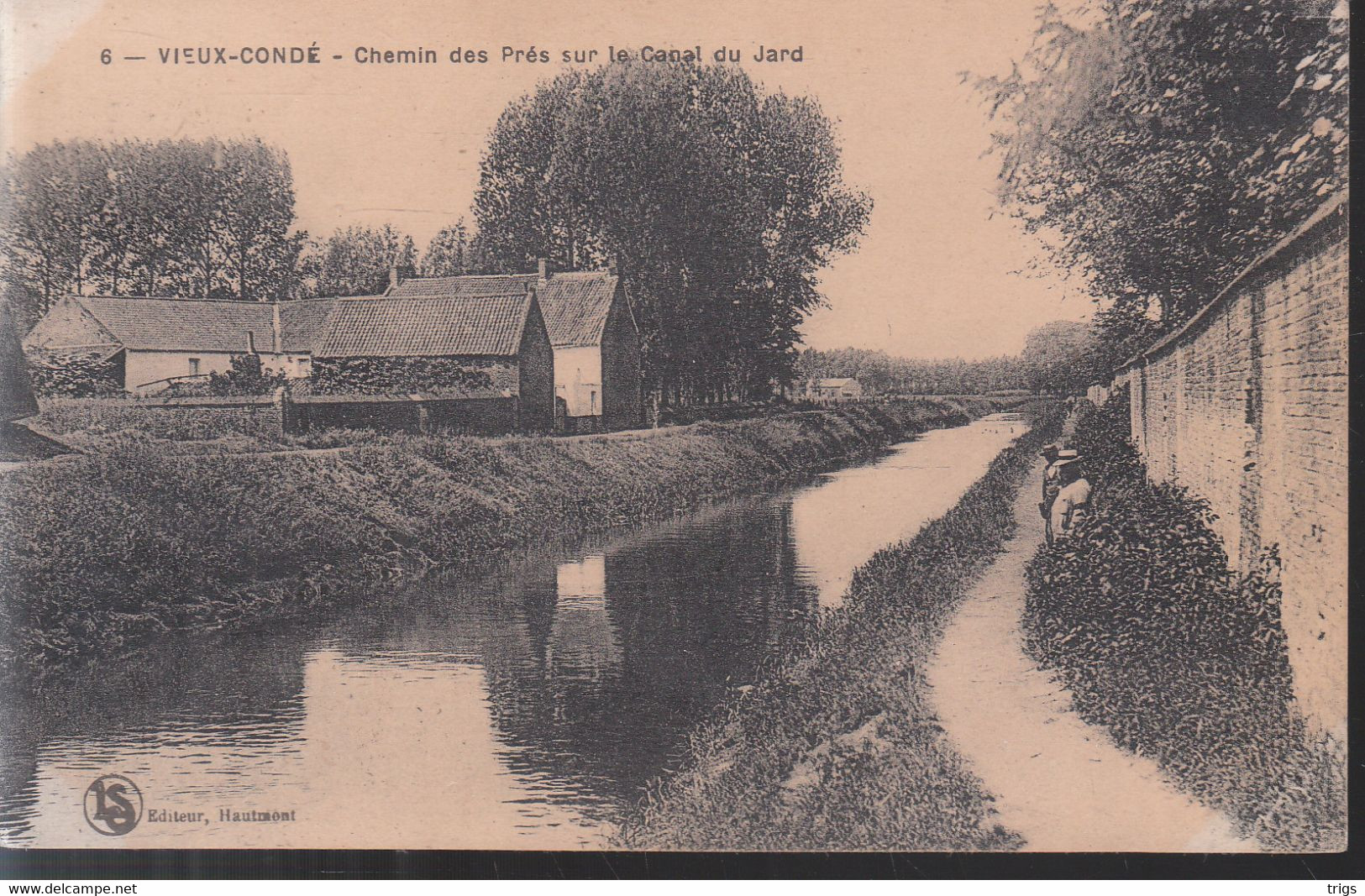 Vieux Condé - Chemin Des Prés Sur Le Canal Du Jard - Vieux Conde