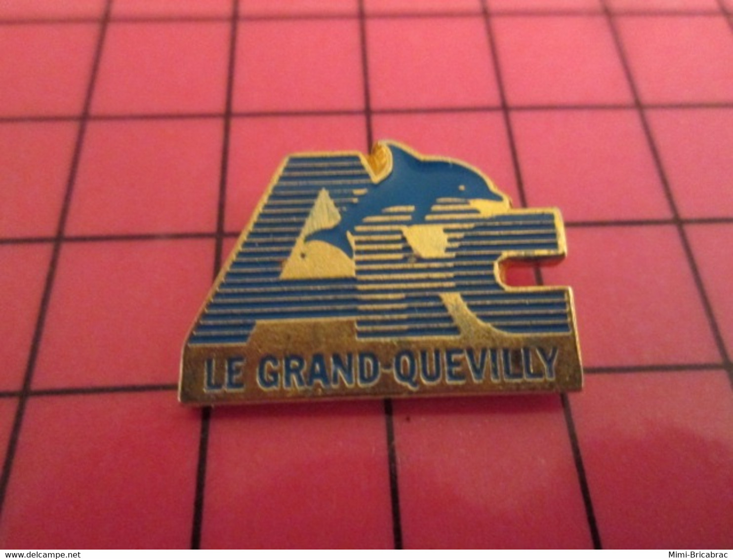 316c Pins Pin's / Rare & Belle Qualité THEME SPORTS / NATATION CLUB LE GRAND QUEVILLY DAUPHIN APC - Natation