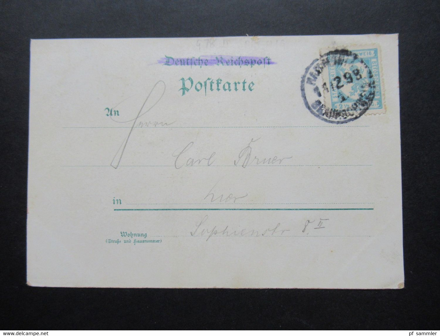 DR AK 1898 Privatpost Braunschweig Stadtbrief Jubiläumskatrte Zum 400 Jähr. Bestehen Der Messe Zu Braunschweig - Private & Lokale Post