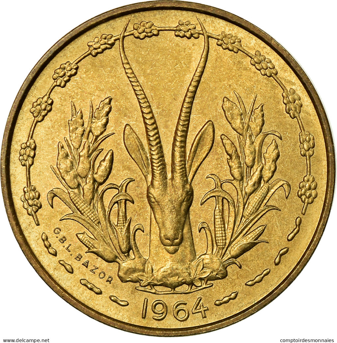 Monnaie, West African States, 10 Francs, 1964, Paris, SUP, Aluminum-Bronze, KM:1 - Côte-d'Ivoire