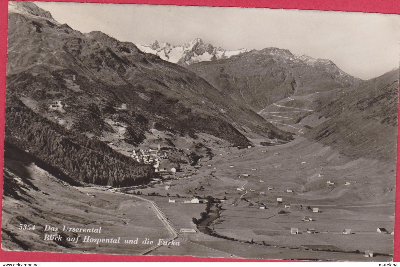 SUISSE UR URI DAS URSERENTAL BLICK AUF HOSPENTAL UND DIE FURKA - Hospental