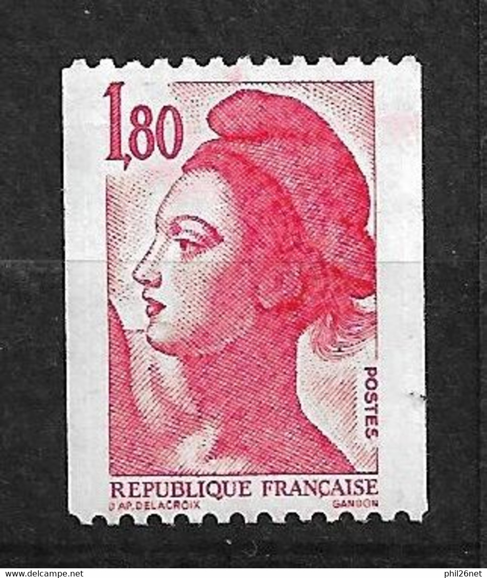 France N°2223a  N° Rouge Variété Demies Bande De Phosphore Neufs  * * TB = MNH VF Voir Scans Le Moins Cher Du Site ! ! ! - Ongebruikt