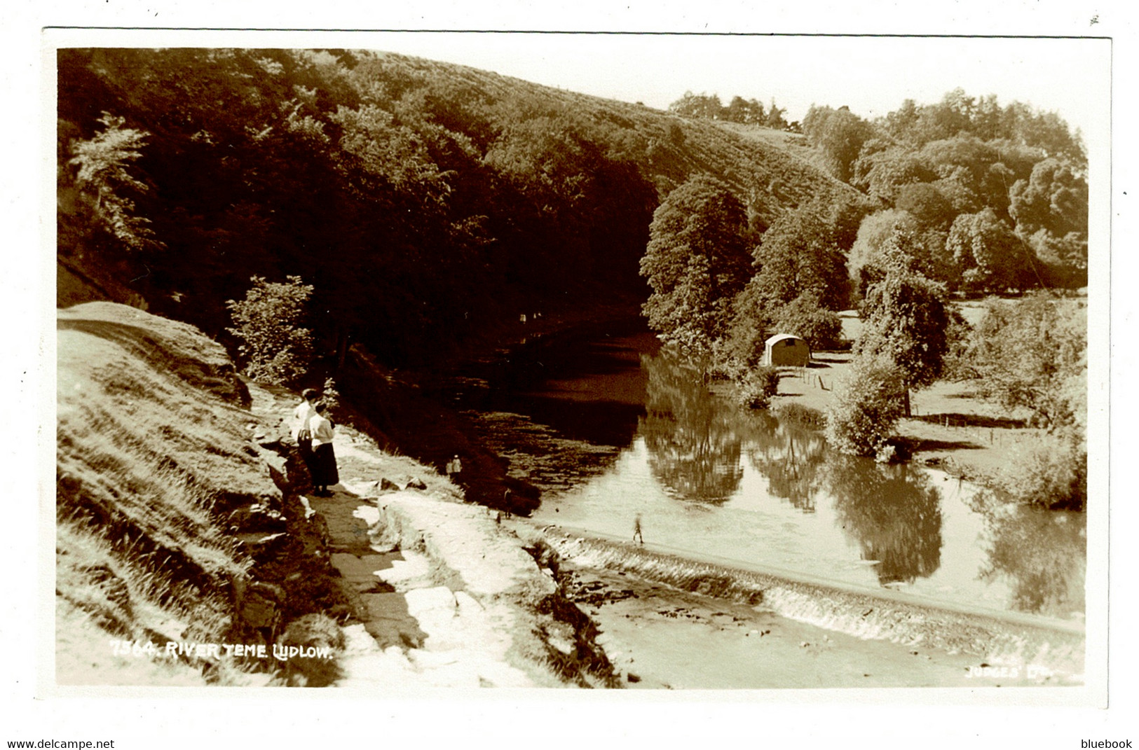 Ref BB 1450  - Judges Real Photo Postcard - River Teme Ludlow - Shropshire Salop - Shropshire