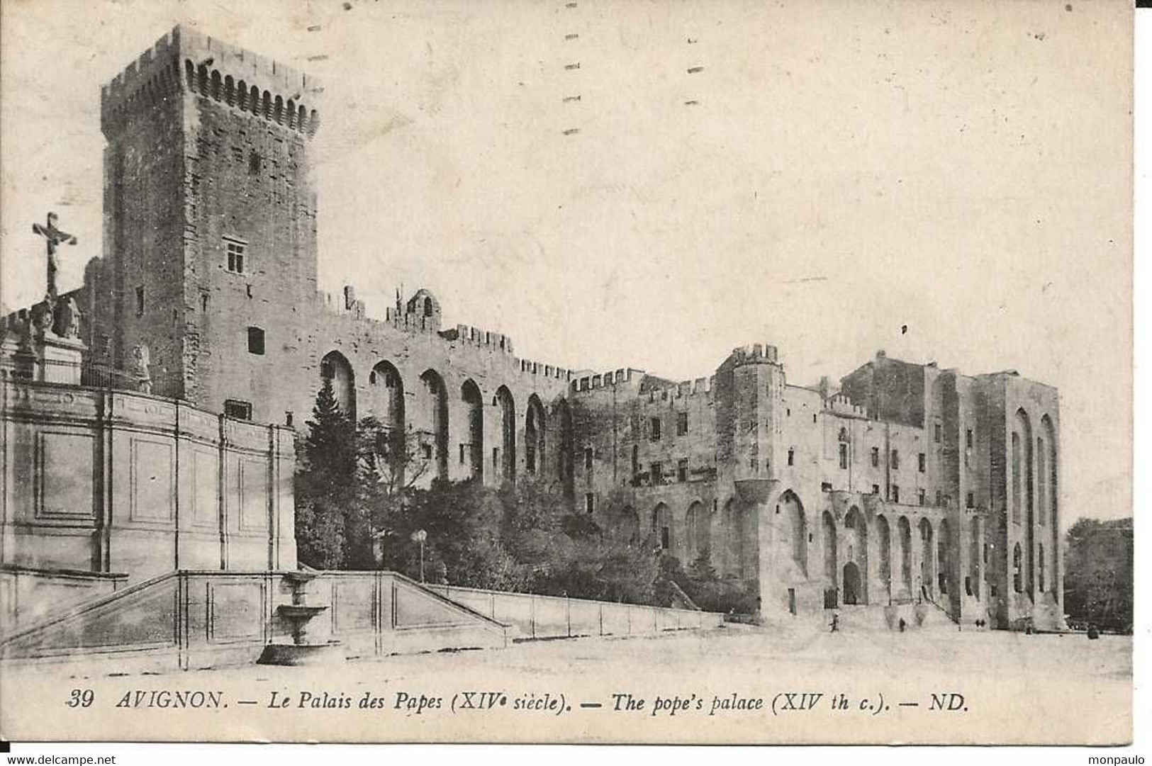 84 Palais des Papes CPA AVIGNON 