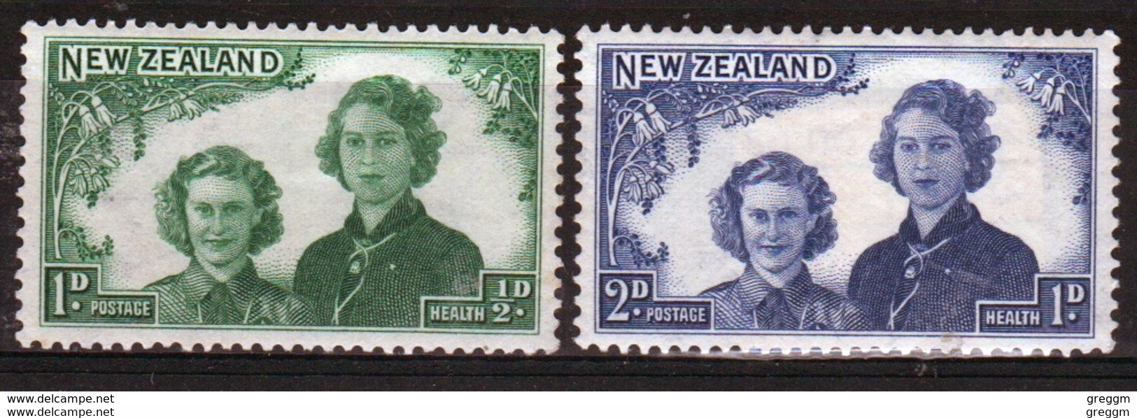 New Zealand 1944 Set Of Stamps To Celebrate Health. - Neufs