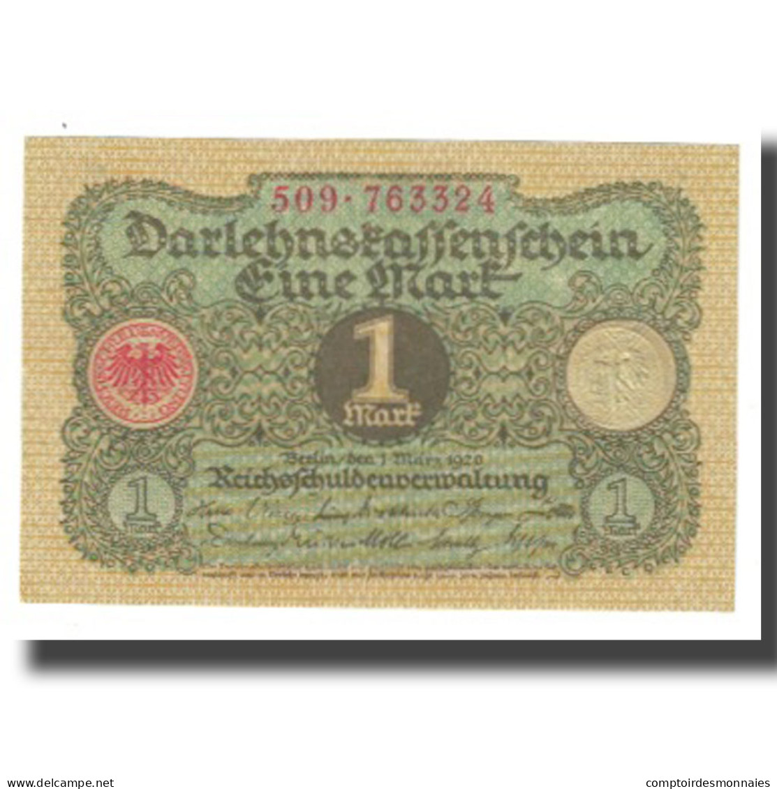 Billet, Allemagne, 1 Mark, 1920, 1920-03-01, KM:58, NEUF - Deutsche Golddiskontbank