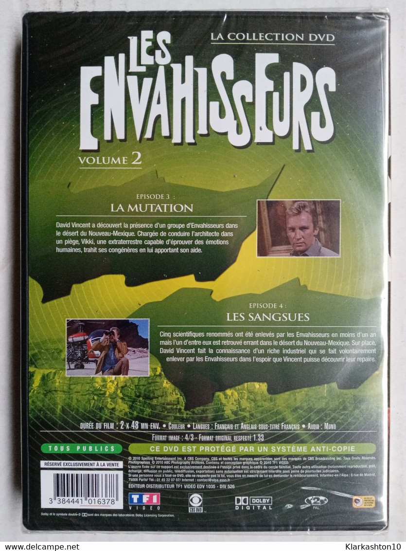 Les Envahisseurs Volume 2, Épisodes 3-4 (La Mutation, Les Sangsues)/ DVD Simple - Autres & Non Classés