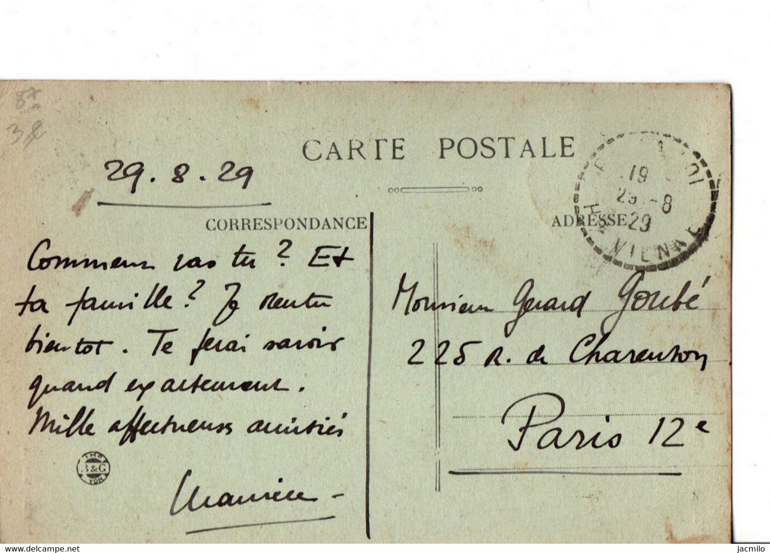 PANAZOL (Hte-Vienne). - Château De La Rue.  - A Circulé En 1929. ETAT CORRECT. Voir SCANS Recto-verso - Panazol