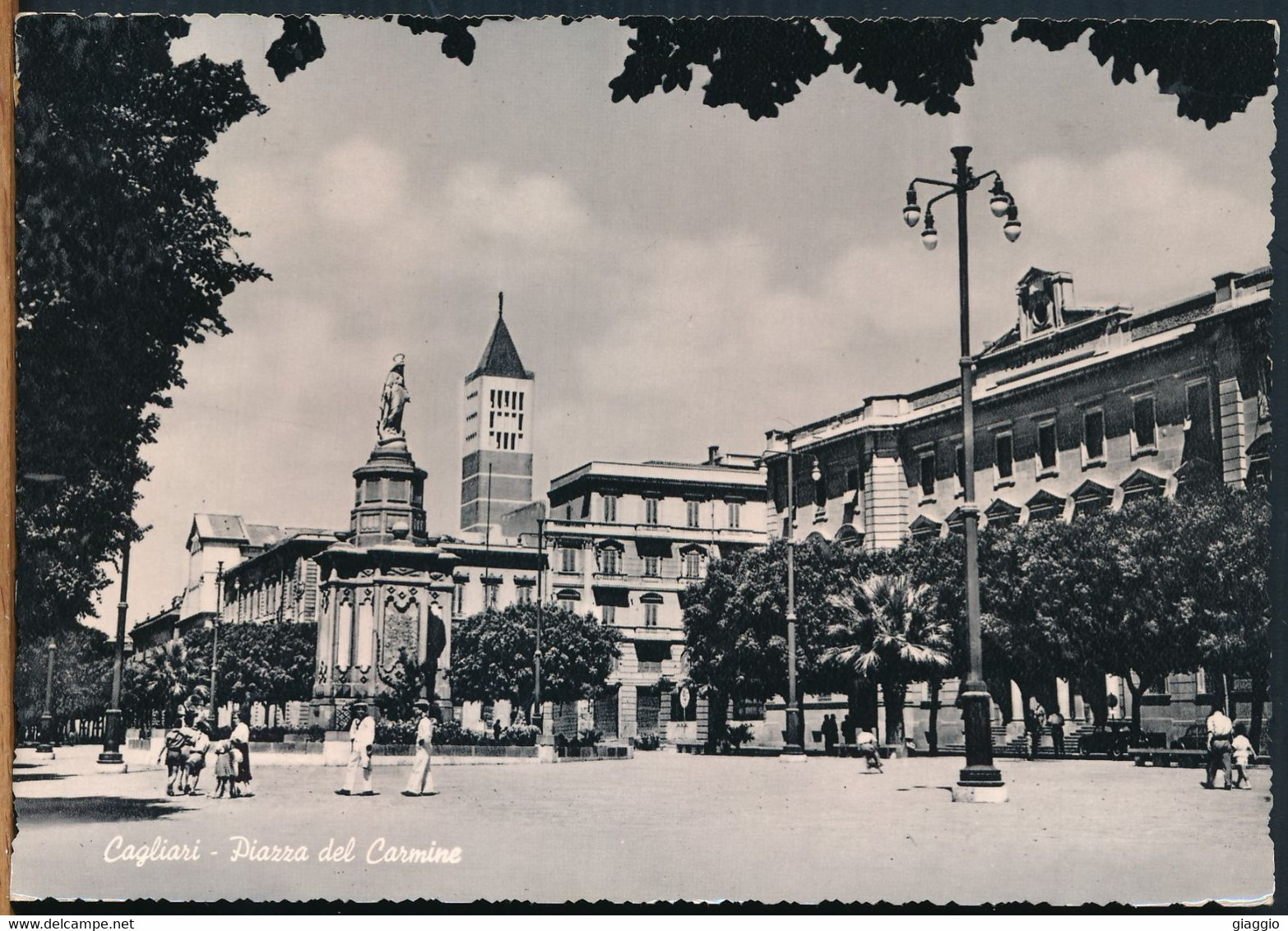 °°° 23069 - CAGLIARI - PIAZZA DEL CARMINE - 1957 °°° - Cagliari