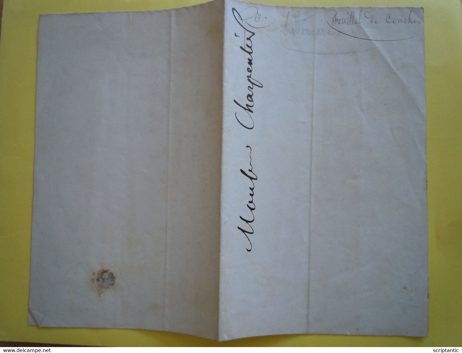 Autographe FEUILLET DE CONCHES (1798-1887) Diplomate Et Collectionneur - Historische Personen