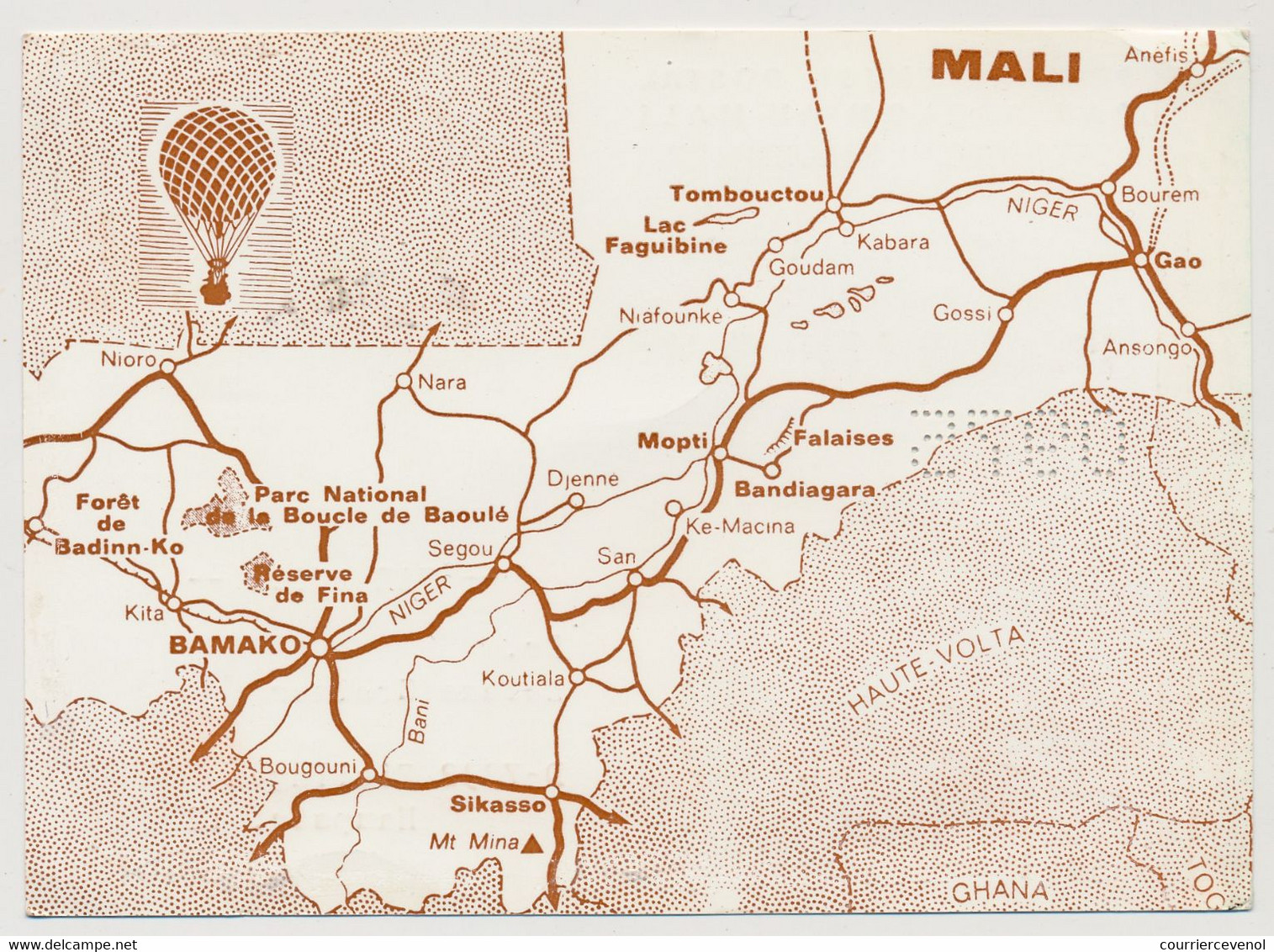 MALI - Premier Envol Postal Par Ballon Au Mali - Tombouctou => Sahara - 29 Décembre 1972 Signé Par Pilotes - Malí (1959-...)