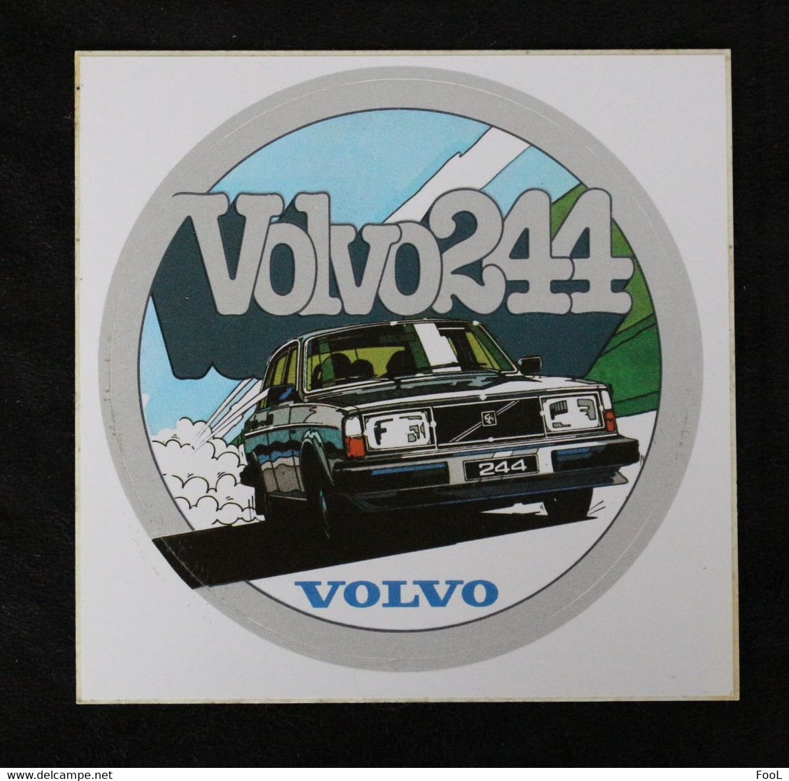 AUTOCOLLANT - STICKER VOLVO 244  99x99mm Automobile Automobilia - Adesivi