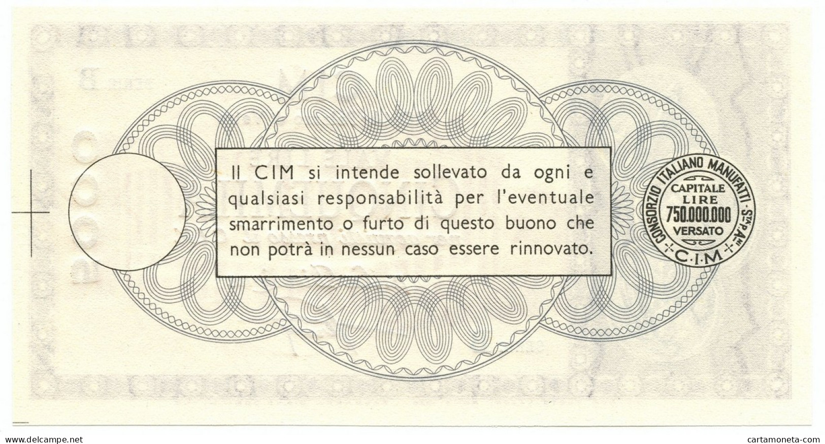 5000 LIRE CONSORZIO ITALIANO MANUFATTI CIM ROMA PALAZZO DI VETRO 1958 FDS - [ 7] Errors & Varieties