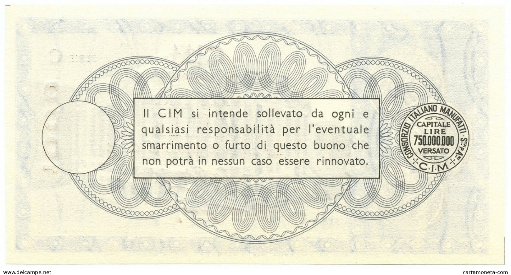 1000 LIRE CONSORZIO ITALIANO MANUFATTI CIM ROMA PALAZZO DI VETRO 1958 FDS - [ 7] Errors & Varieties