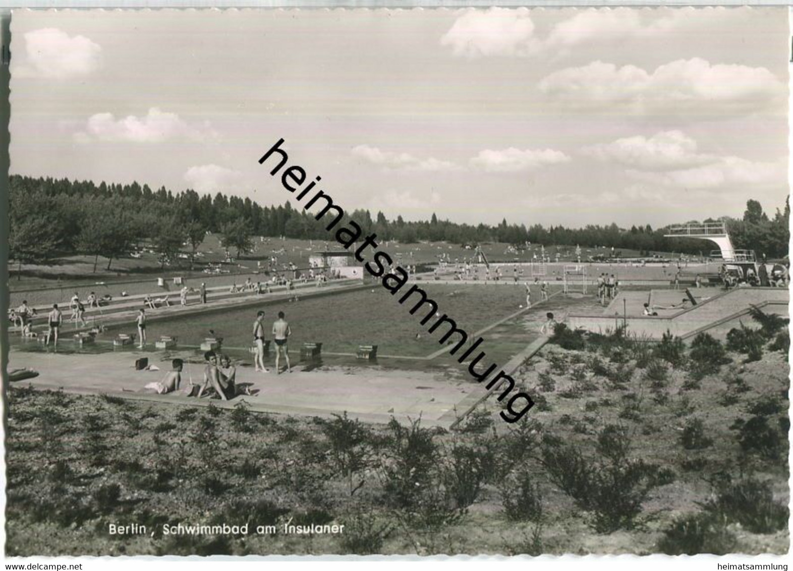 Berlin - Schwimmbad Am Insulaner - Foto-Ansichtskarte - Verlag Kunst Und Bild Berlin - Schöneberg