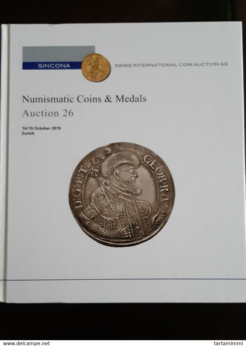 SINCONA AUCTION CATALOG Gold Silver Rarities Coins Medals Orders HARDCOVER EDITION (2 PHOTO) - Boeken & Software