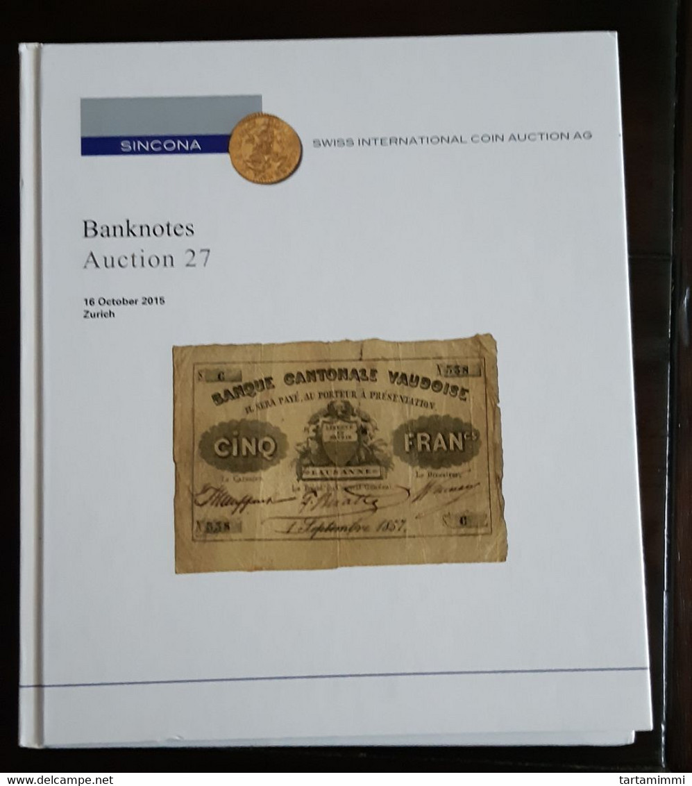 SINCONA AUCTION CATALOG Banknotes Rarities Coins Medals Orders HARDCOVER EDITION (2 PHOTO) - Boeken & Software