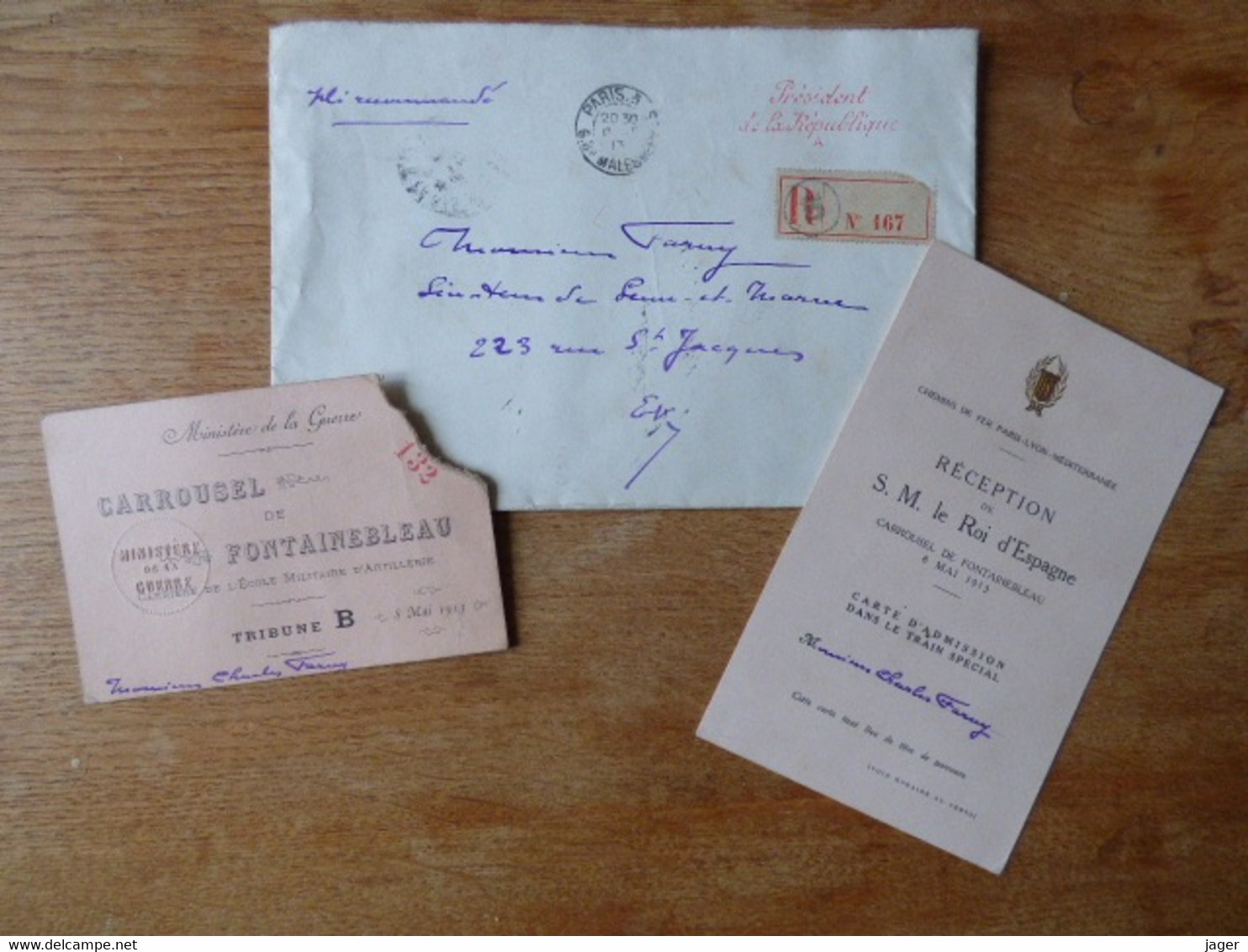 Courrier Présidentiel, Invitation Pour Un Sénateur 1913 - Historical Documents