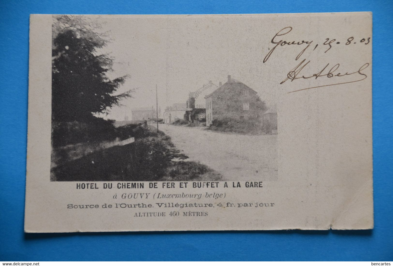 Gouvy 1903: Hôtel Du Chemin De Fer Et Buffet De La Gare - Gouvy