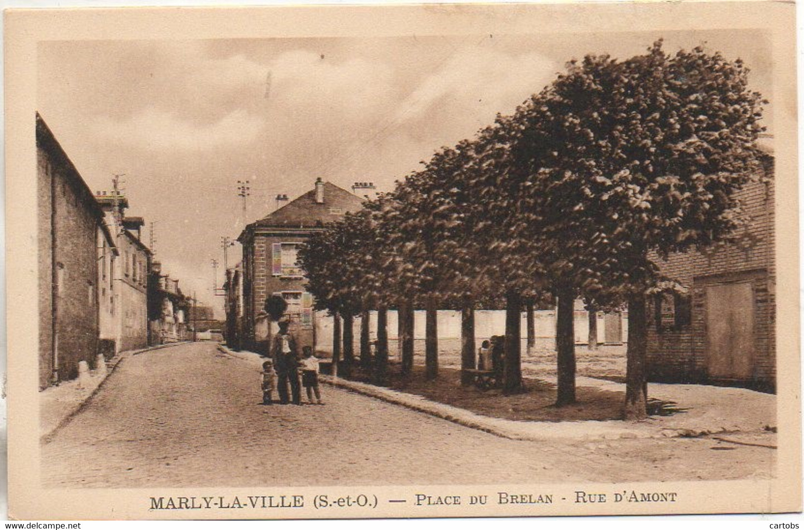 95 MARLY-la-VILLE  Place Du Brelan - Rue D'Amont - Marly La Ville