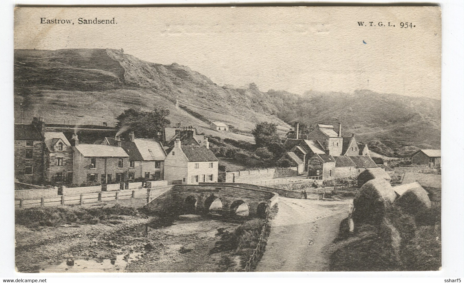 EASTROW SANDSEND Lazy Town View W.T.G.L. 954 Sent 1911 - Whitby