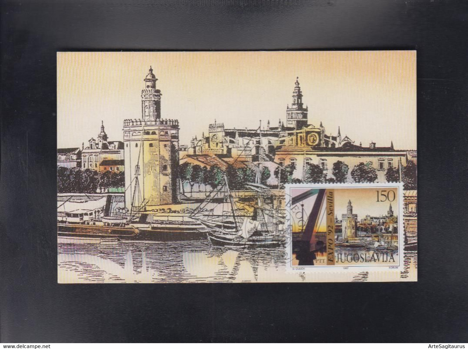 YUGOSLAVIA, CARTE MAXIMUM - EXPO 92SEVILLA, Spain + - 1992 – Séville (Espagne)