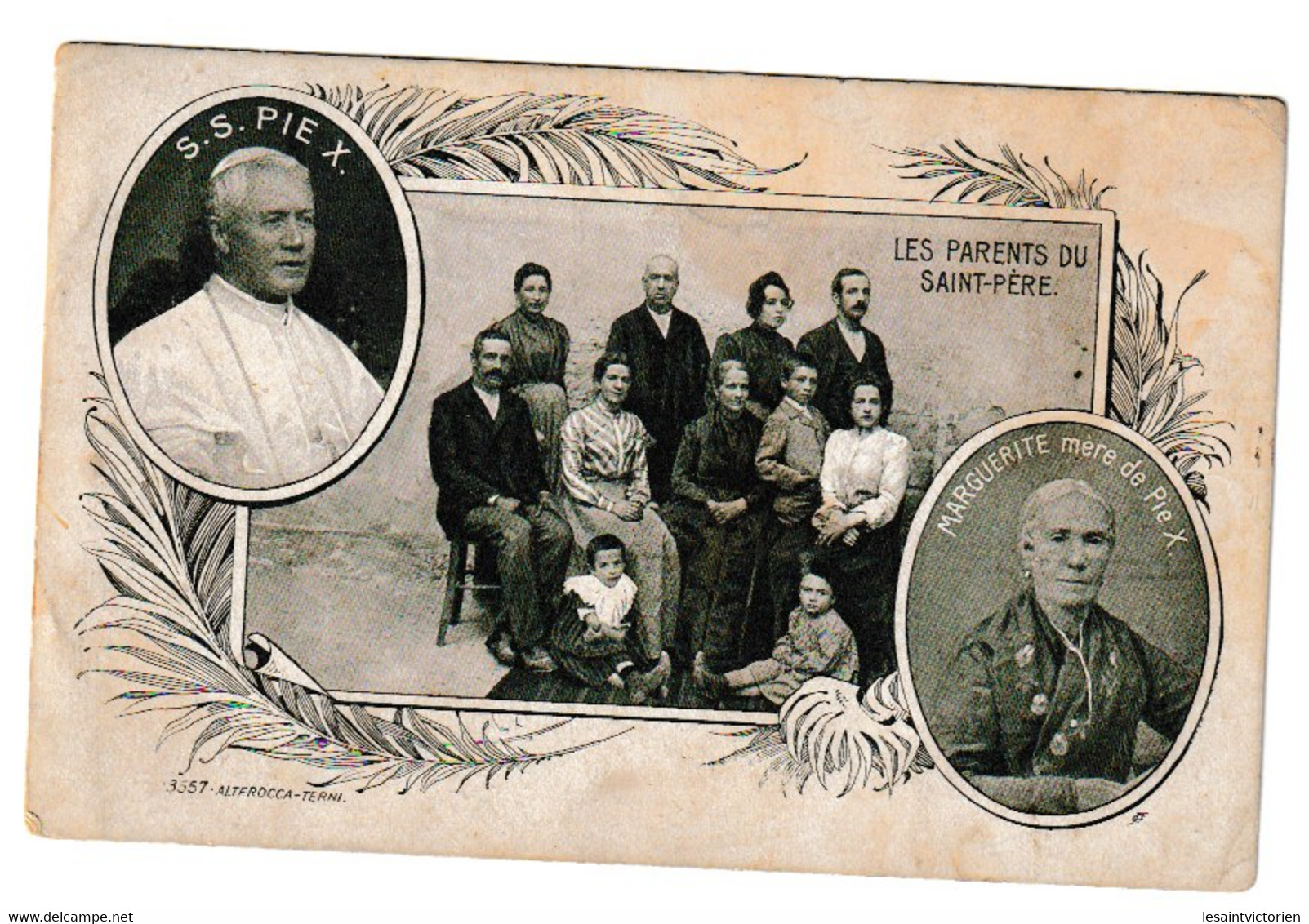 PAPE PIE X 1903 FAMILLE PARENTS MARGUERITE MERE - Popes