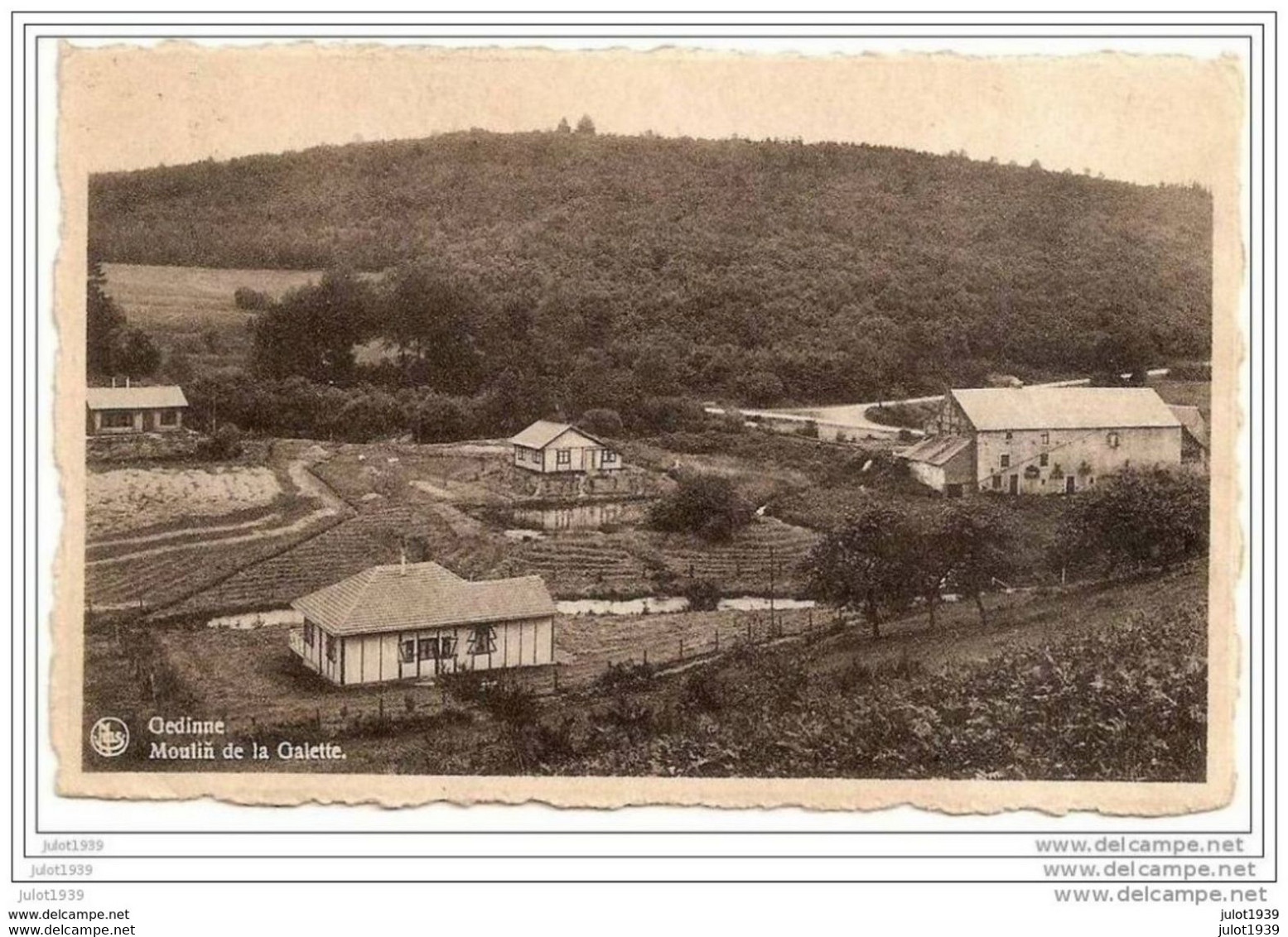 GEDINNE ..--  MOULIN De La Galette . Vers MOULIN De GROS - FAYS ( Melle Christiane DELVENNE ) . Voir Verso . - Gedinne