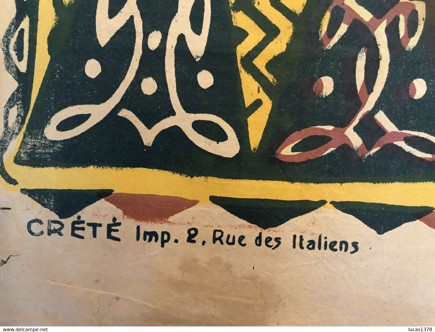 RARE ++ / AFFICHE ANCIENNE GUERRE HENRI DE WAROQUIER 1917 TOMBOLA L'ARMEE D'AFRIQUE LES TROUPES COLONIALES - Affiches