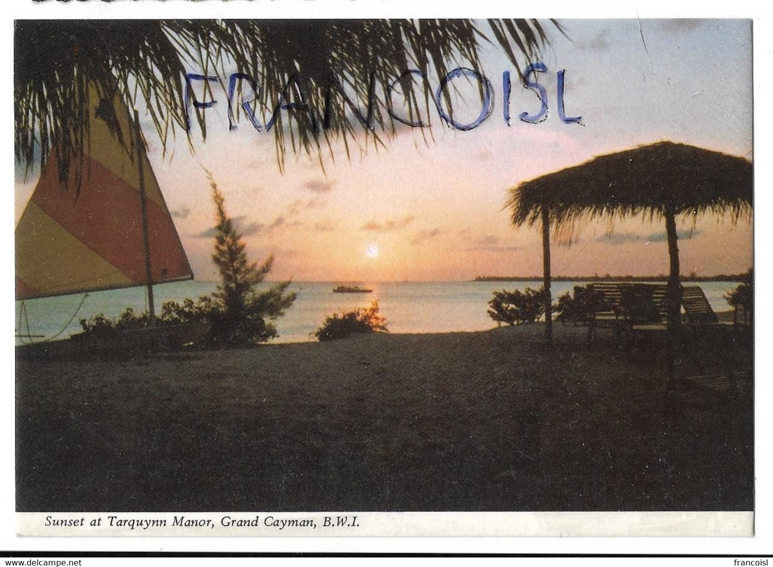 Iles Caïman/ Cayman Islands. Sunset At Tarquynn Manor - Cayman Islands