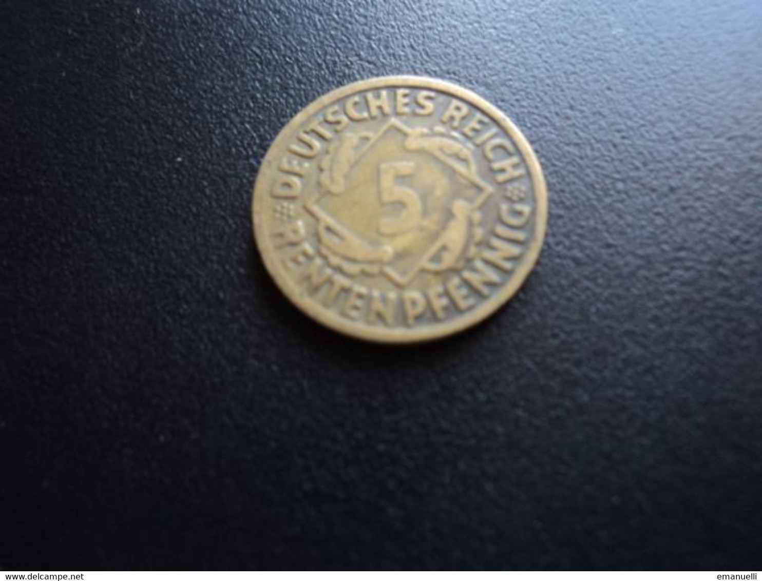 ALLEMAGNE * : 5 REICHSPFENNIG   1924 G   KM 39    TTB - 5 Rentenpfennig & 5 Reichspfennig