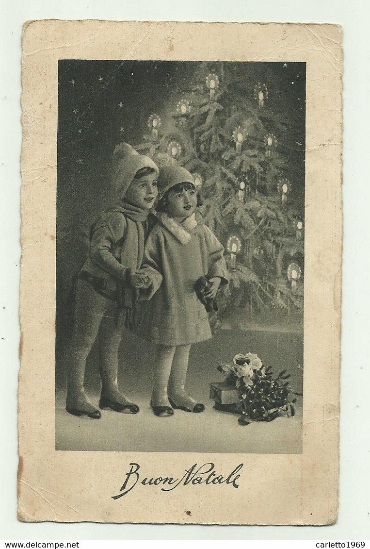 BUON NATALE - BAMBINI 1932 VIAGGIATA   FP - Altri & Non Classificati