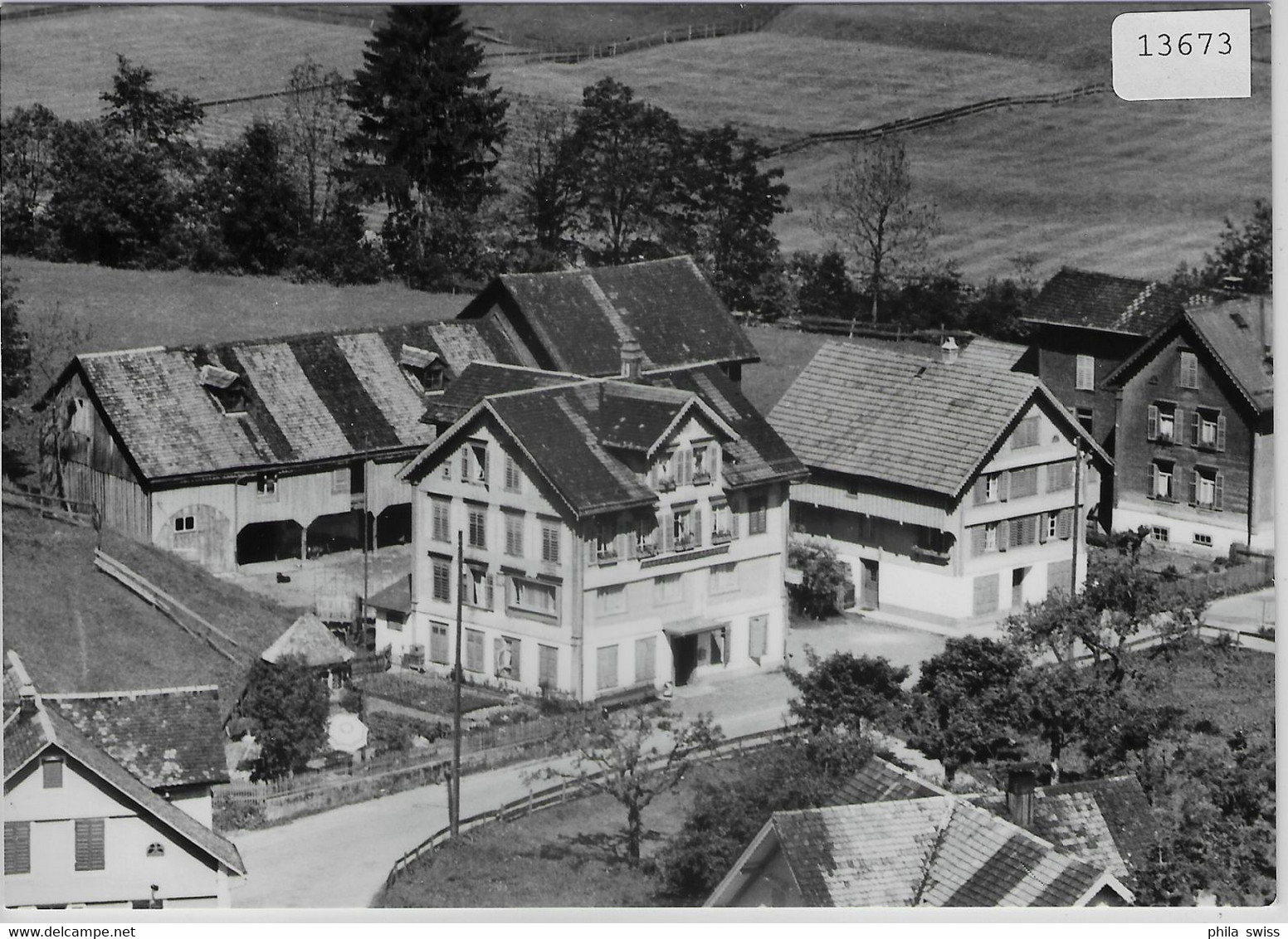 Flugaufnahme Restaurant Felseneck Unteriberg SZ - Unteriberg