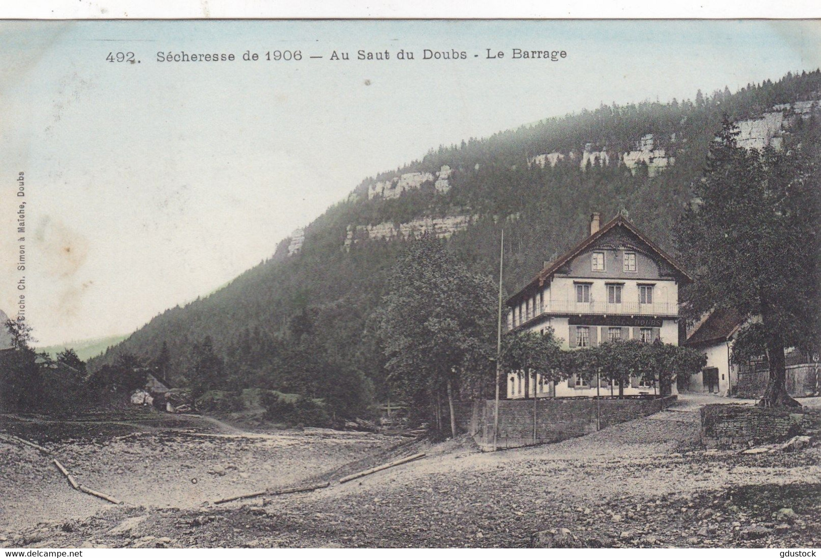 Doubs - Sècheresse De 1906 - Au Saut Du Doubs - Le Barrage - Other & Unclassified