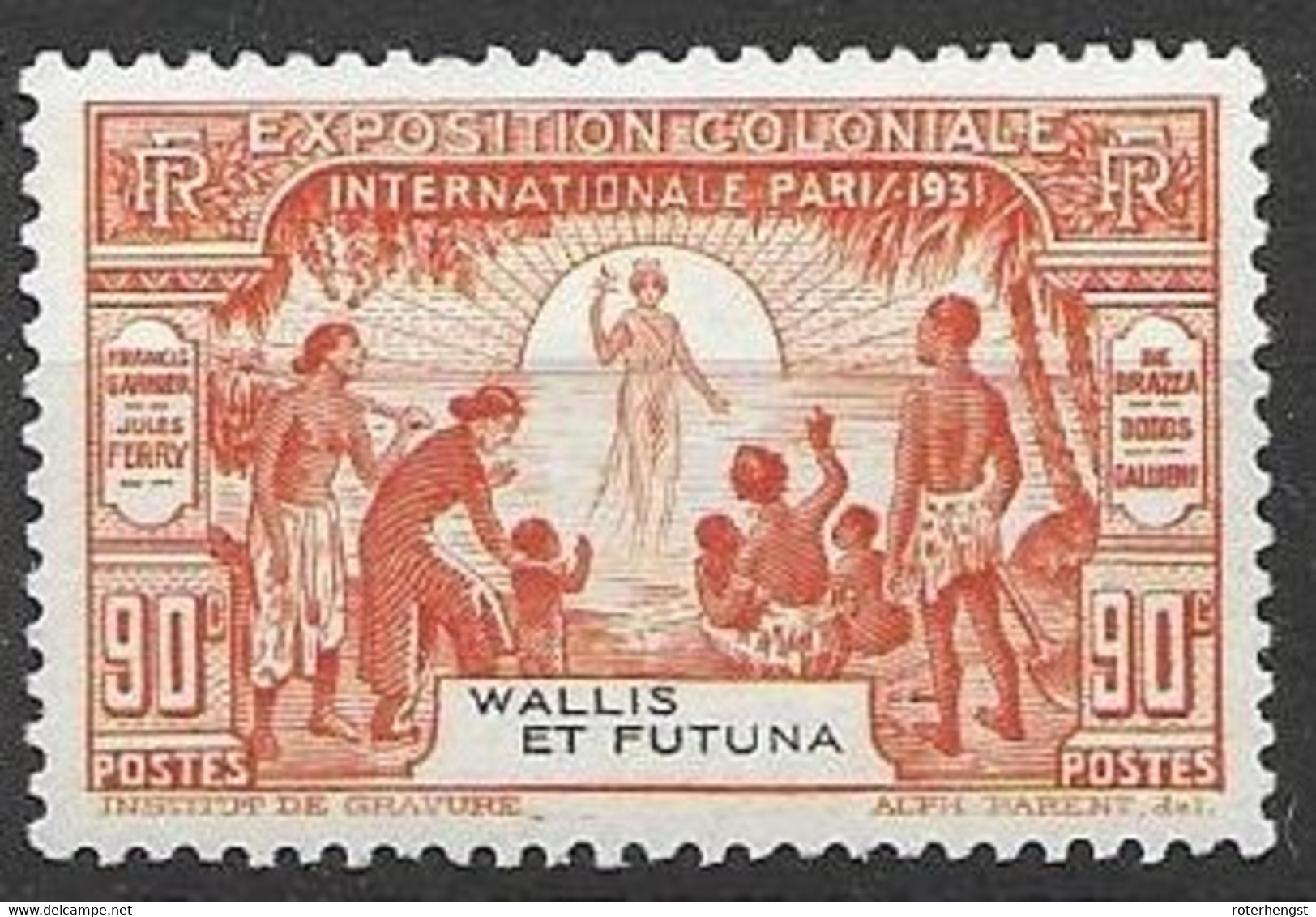 1931 Wallis Et Futuna Nc Mh * 12 Euros - Sonstige & Ohne Zuordnung