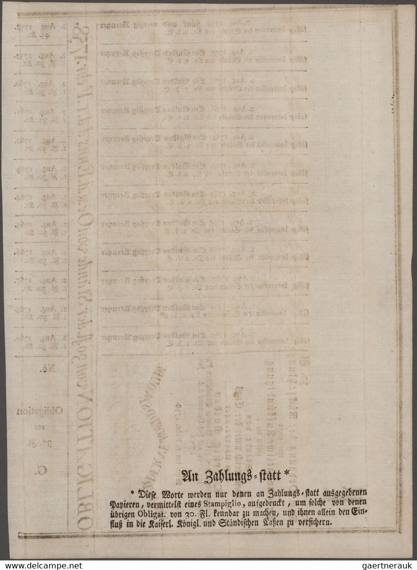 Austria / Österreich: Set With 3 Bonds "Oesterreich Unter Der Enns" 30, 120 And 1200 Gulden 1758, P. - Austria