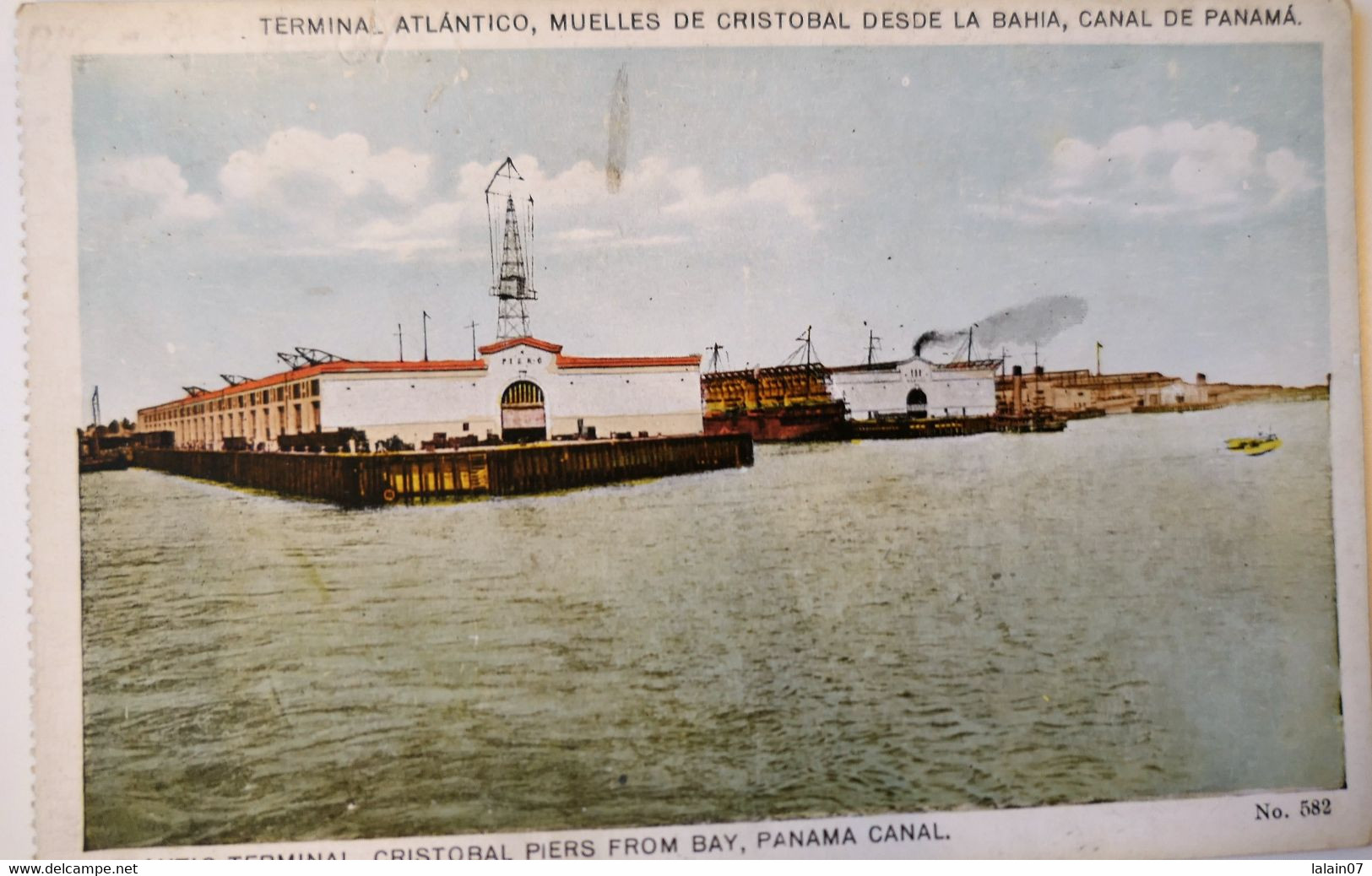 C. P. A. : PANAMA : Muelles De CRISTOBAL Desde La Bahia , N° 582 - Panama