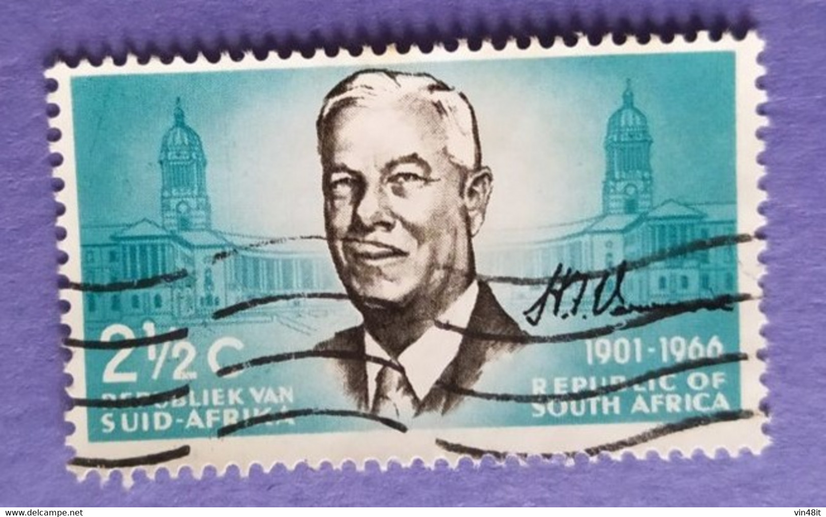 1966 -  SUD AFRICA - VALORE  2,50  C    -   USATO - Andere & Zonder Classificatie