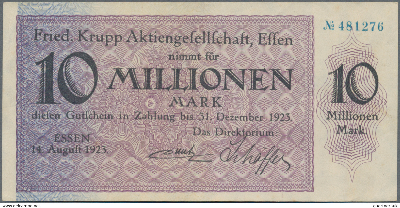 Deutschland - Notgeld - Rheinland: Essen, Friedrich Krupp AG, Lot Von 15 Groß- Und 41 Kleingeldschei - [11] Local Banknote Issues