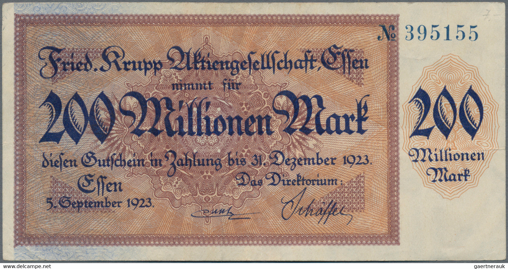 Deutschland - Notgeld - Rheinland: Essen, Friedrich Krupp AG, Lot Von 15 Groß- Und 41 Kleingeldschei - [11] Local Banknote Issues