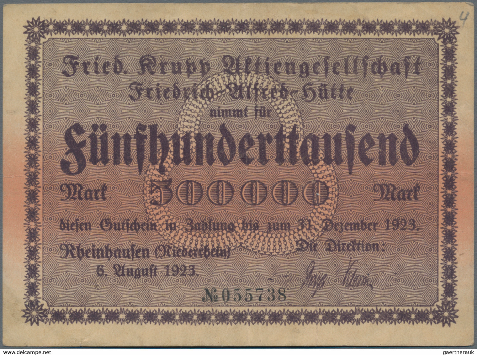 Deutschland - Notgeld - Rheinland: Essen, Friedrich Krupp AG, Lot von 15 Groß- und 41 Kleingeldschei