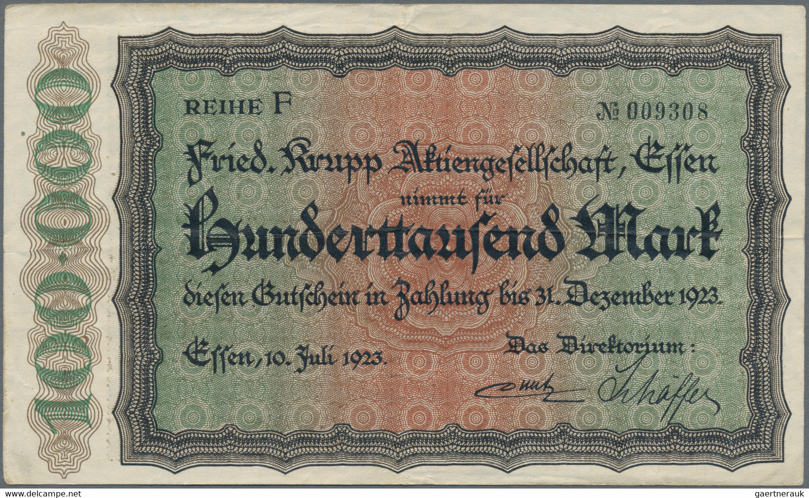 Deutschland - Notgeld - Rheinland: Essen, Friedrich Krupp AG, Lot von 15 Groß- und 41 Kleingeldschei