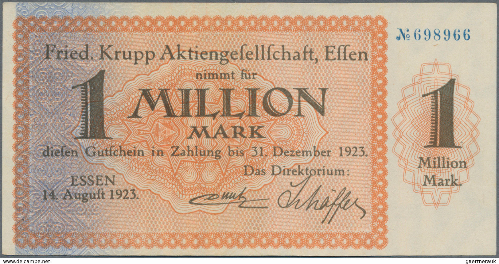 Deutschland - Notgeld - Rheinland: Essen, Friedrich Krupp AG, Lot von 15 Groß- und 41 Kleingeldschei