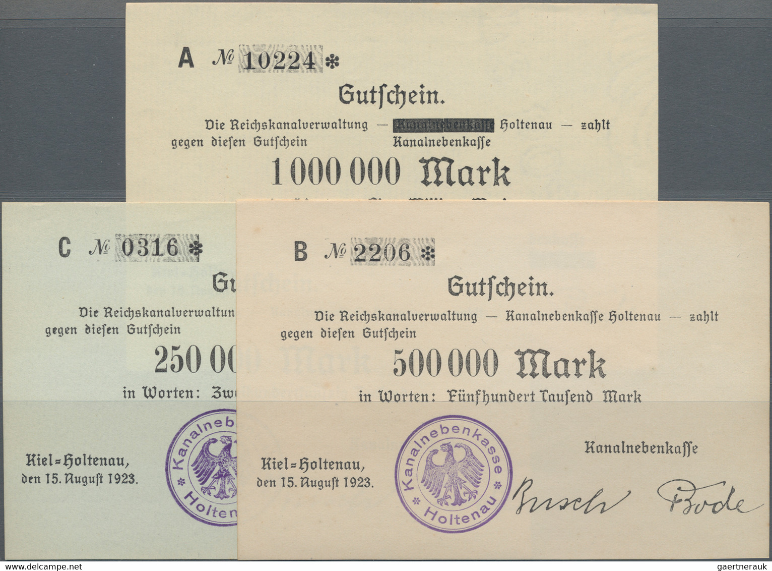 Deutschland - Notgeld - Schleswig-Holstein: Umfangreiche, Alphabetisch Aufgebaute Sammlung Von Fast - [11] Local Banknote Issues