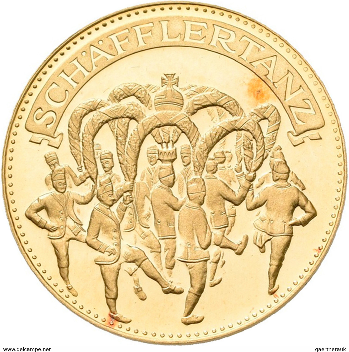 Medaillen Alle Welt: Lot 4 Goldmedaillen, Dabei: 125 Jahre Deutsche Eisenbahn "Der Adler" (3,50 G 90 - Sin Clasificación