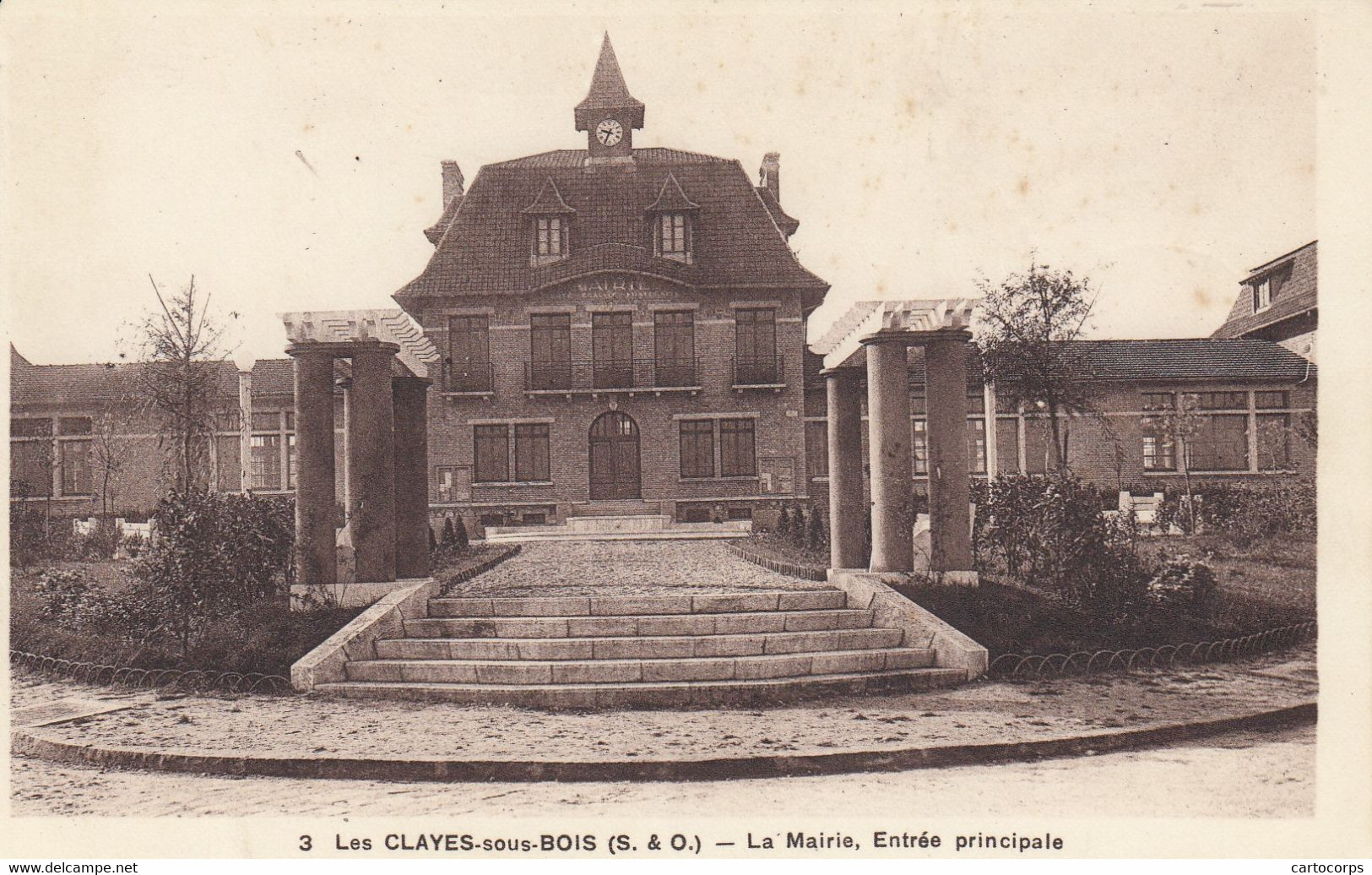 78 - Les Clayes-sous-Bois - Beau Cliché De La Mairie - Entrée Principale - Les Clayes Sous Bois